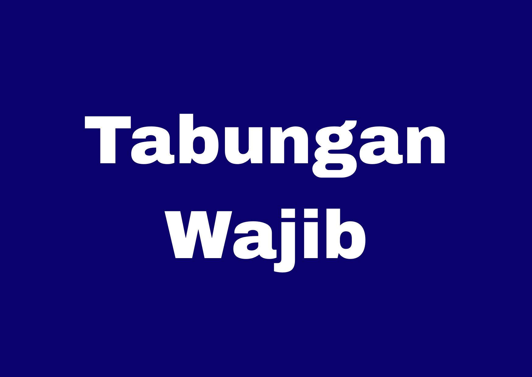 Tabungan Wajib
